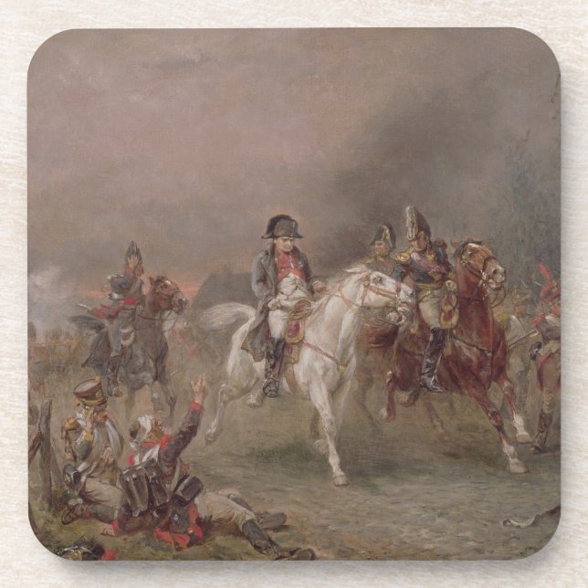 Napoleon's Retreat (oil on canvas) Coaster (Front)