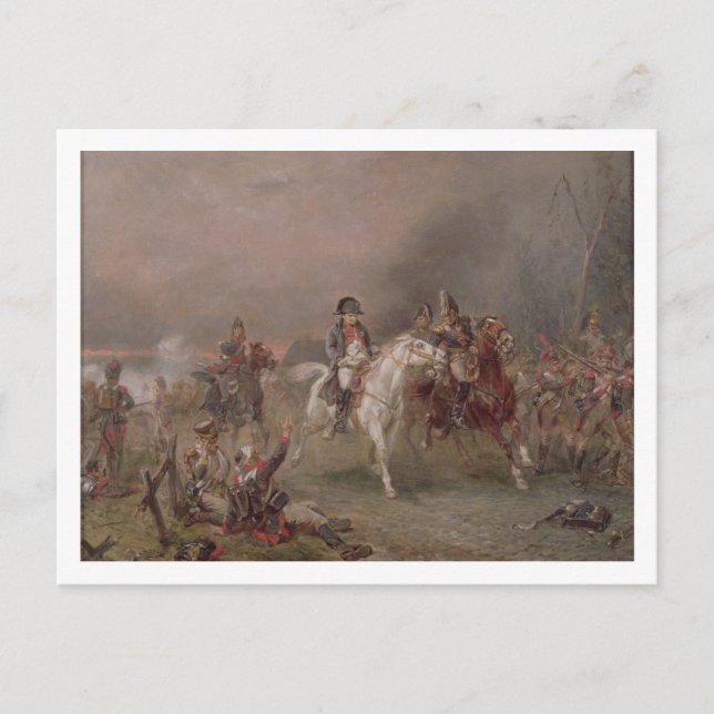 Napoleon's Retreat (oil on canvas) Postcard (Front)