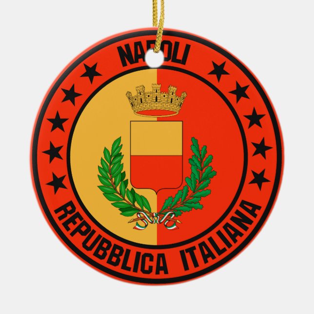 Napoli                                             ceramic tree decoration (Front)