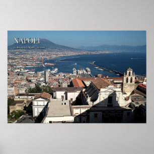 Napoli Gulf of Naples Vesuvius Travel Wall Art