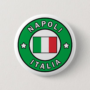 Napoli Italia 6 Cm Round Badge