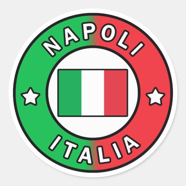 Napoli Italia Classic Round Sticker (Front)