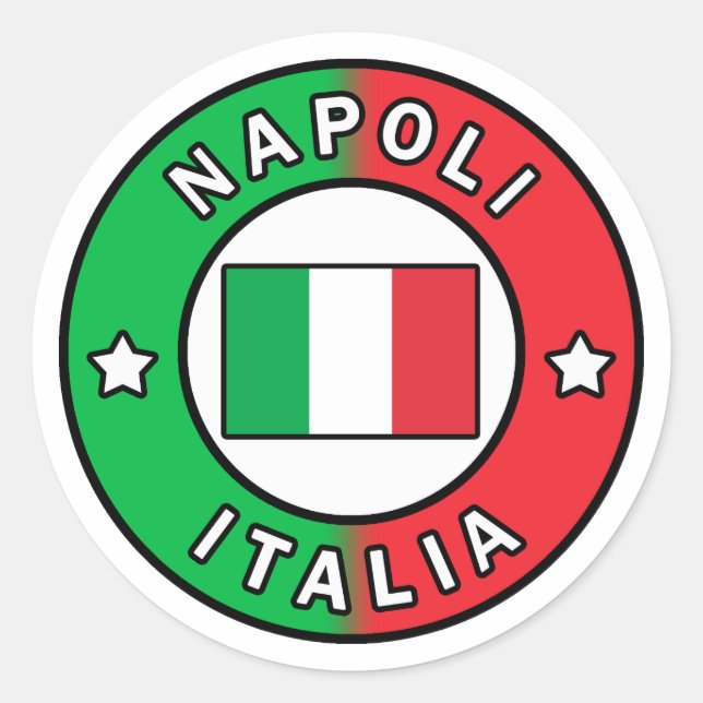 Napoli Italia Classic Round Sticker (Front)