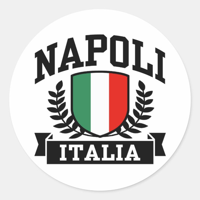 Napoli Italia Classic Round Sticker (Front)