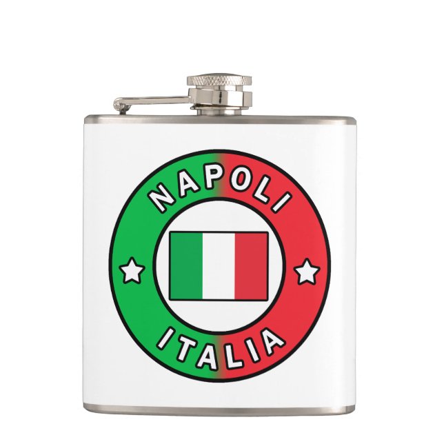 Napoli Italia Hip Flask (Front)