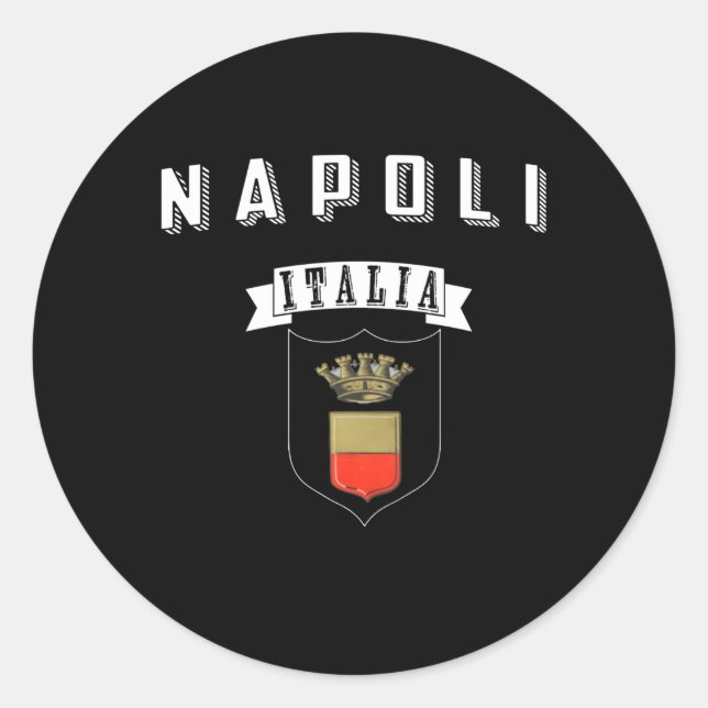 Napoli Italia Naples Italy Classic Round Sticker (Front)