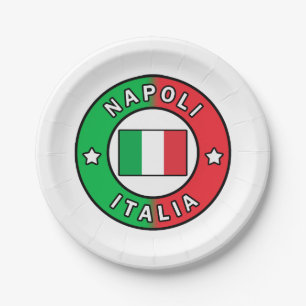 Napoli Italia Paper Plate
