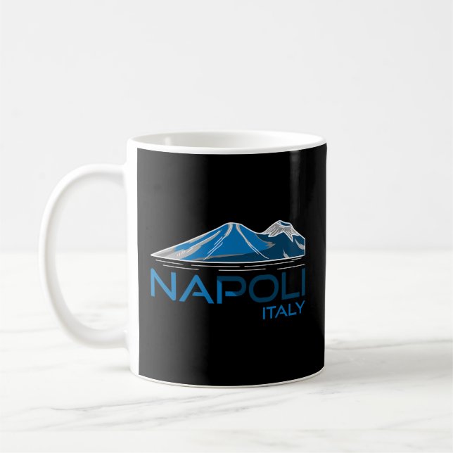 Napoli Italy Mt Vesuvius Coffee Mug (Left)