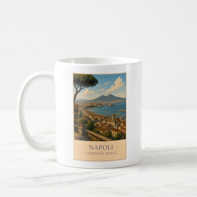 Napoli, Italy – Vintage Travel Mug (Left)