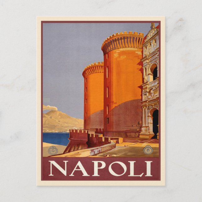 Napoli, Italy Vintage Travel Postcard (Front)