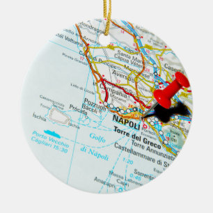 Napoli (Naples), Italy Ceramic Tree Decoration