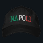 NAPOLI "Naples" Italy Flag Colours Green White Red Embroidered Hat<br><div class="desc">NAPOLI "Naples" Italian city name embroidered with Italy Flag Colours Green White and Red on Black cotton hat. Makes a wonderful gift for anybody who adores the beautiful country of Italy!</div>