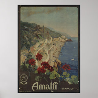 Napoli Naples Vintage Travel Poster Ad Retro Print