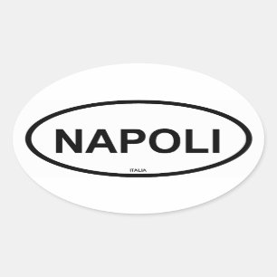 Napoli Oval Sticker