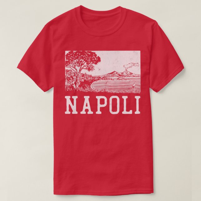 Napoli Retro Italian Region Design T-Shirt (Design Front)