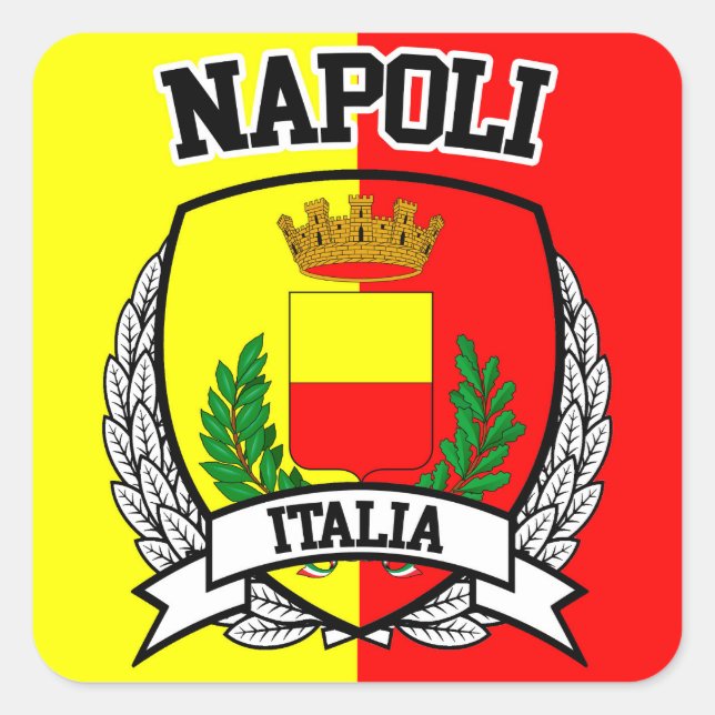 Napoli Square Sticker (Front)