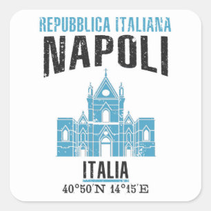 Napoli Square Sticker