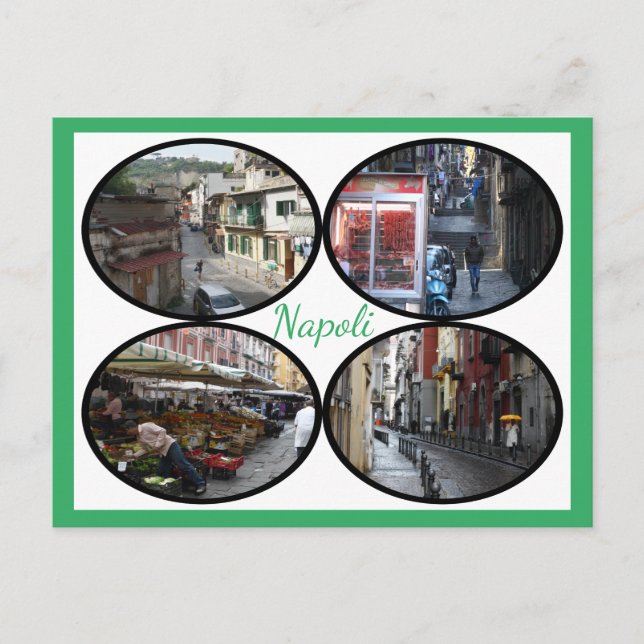Napoli Street Scenes Postcard (Front)