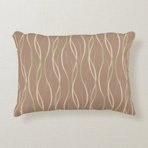 Napolitano Macchiato Pistachio Ribbons and shadow. Decorative Cushion