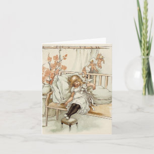 Napping Angel and Cherubs Thank You Card