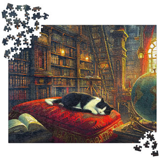 Napping Cat Puzzles for Adult 500 Pieces Mum Gift