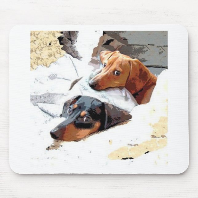Napping Dogs Mouse Mat (Front)