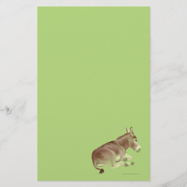 Napping Donkey Stationery (Front)