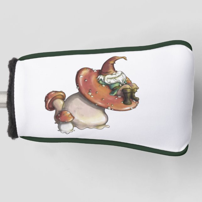 Napping Gnome Golf Head Cover (Front)