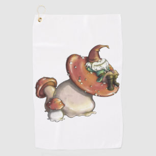Napping Gnome Golf Towel