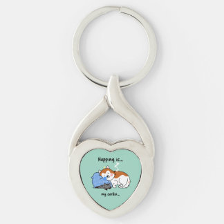 napping is... my cardio... sleeping nap key ring