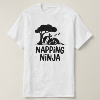 Napping Ninja - Cute Sleepy Ninja Art Funny Sleep T-Shirt