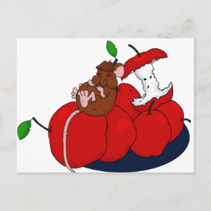 Napping on Apples Postcard