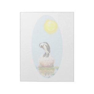 Napping Penguin in the Sun Notepad