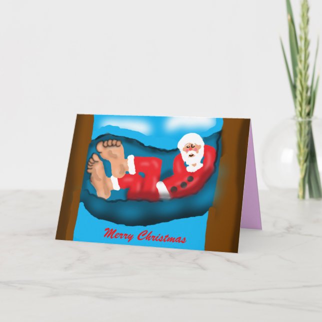 Napping Santa Card (Front)