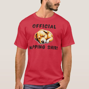 Napping shirt dog
