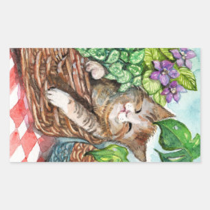 Napping Therapy Rectangular Sticker
