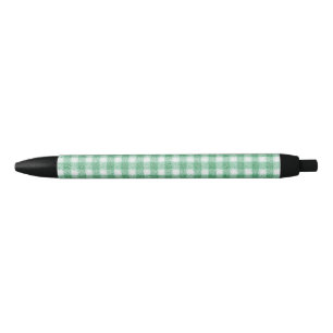 Nappy Mint Green Gingham  Black Ink Pen