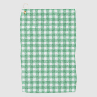 Nappy Mint Green Gingham  Golf Towel