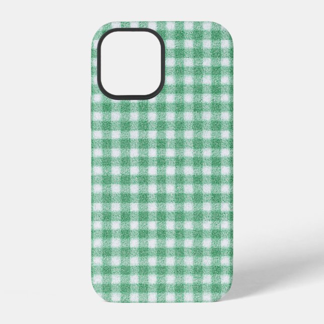 Nappy Mint Green Gingham  iPhone Case (Back)