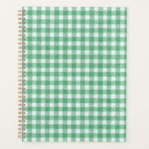 Nappy Mint Green Gingham Planner