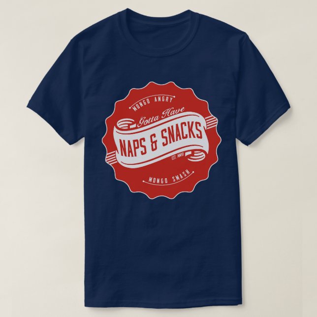 Naps and Snacks T-Shirt (Design Front)