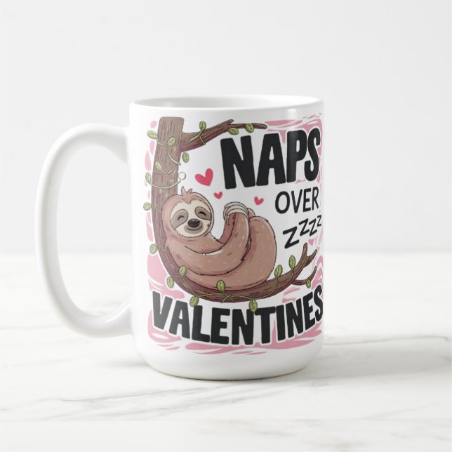 Naps Over Valentines Mug (Left)