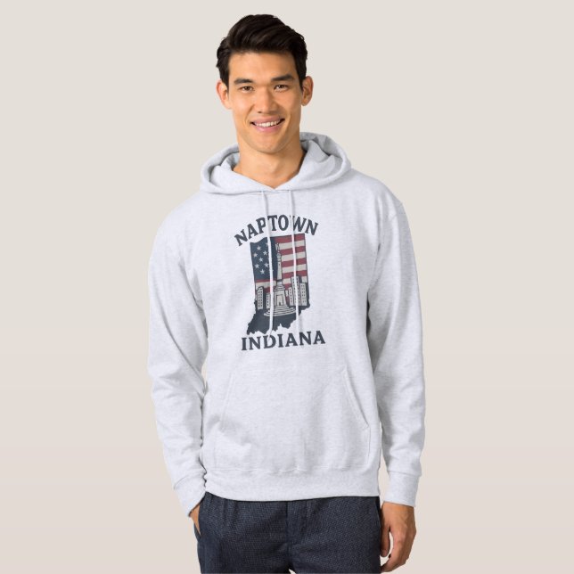 Naptown Indiana Monument Circle Hoodie (Front Full)