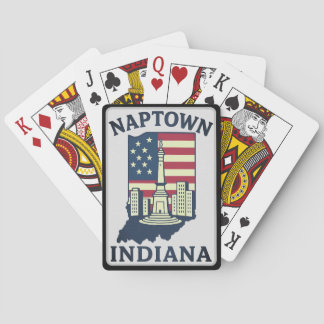 Naptown Indiana Monument Circle Playing Cards