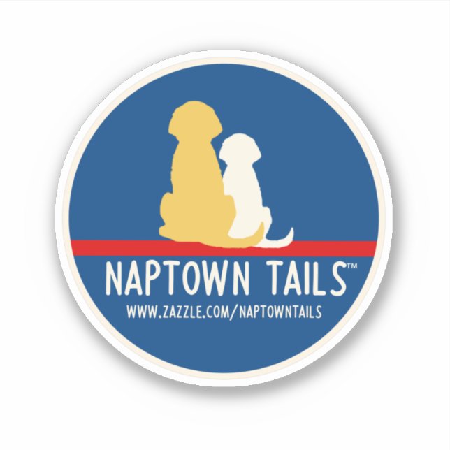 Naptown Tails Dogs Vinyl Sticker (Front)