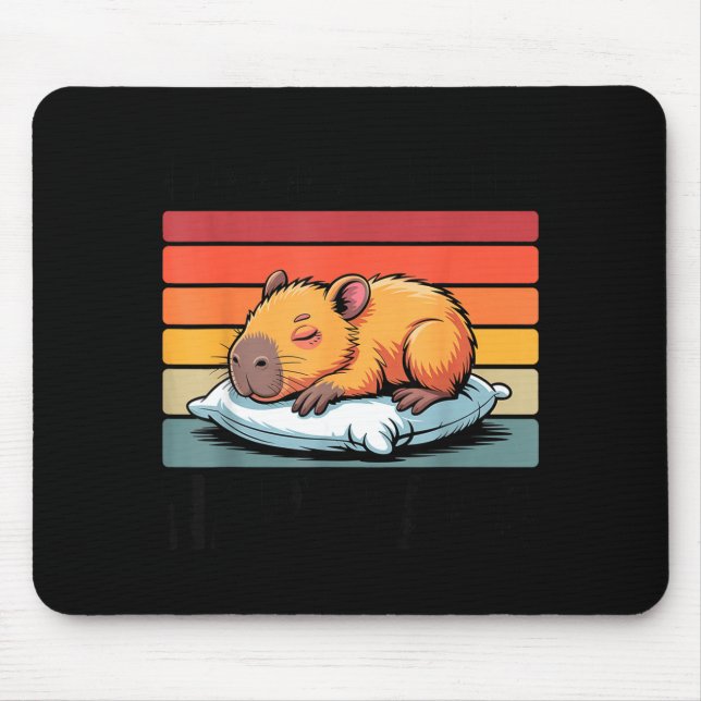 Napybara For Men Women Cute Capybara Sleeng Nap Lo Mouse Mat (Front)