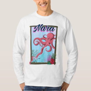 Nara Japan Squid travel poster T-Shirt
