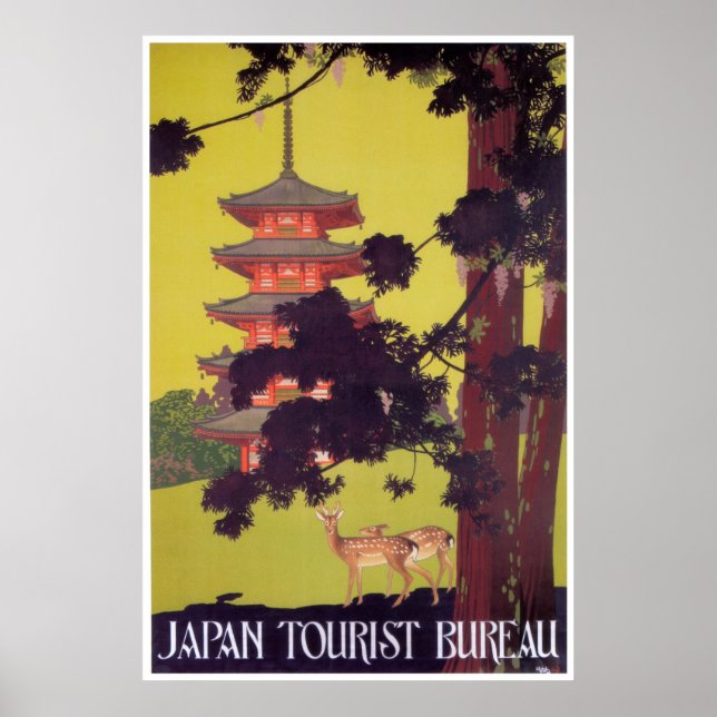 NARA JAPAN TOURISM VINTAGE c. 1920 Poster (Front)