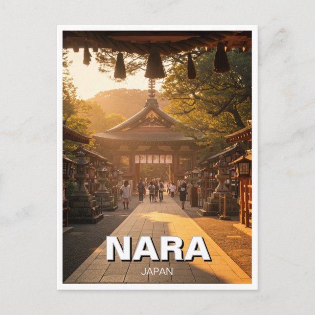 Nara Japan Travel Postcard (Front)