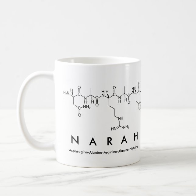 Narah peptide name mug (Left)